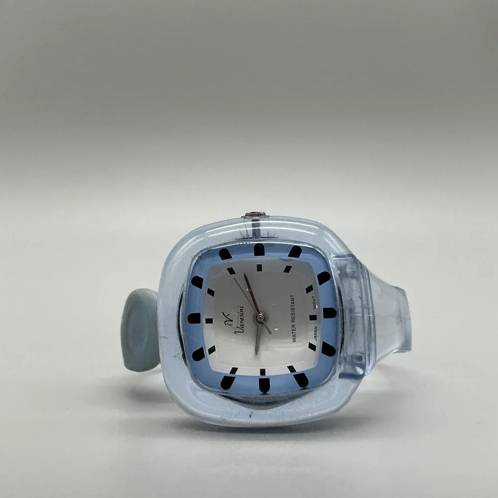 Varesini Womens Watch 35mm Blue Plastic Bangle Water Resistant New Battery 6